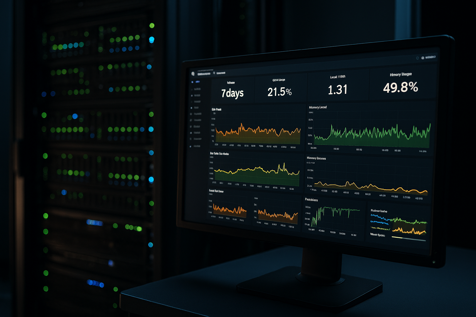 Server and monitoring dashboards